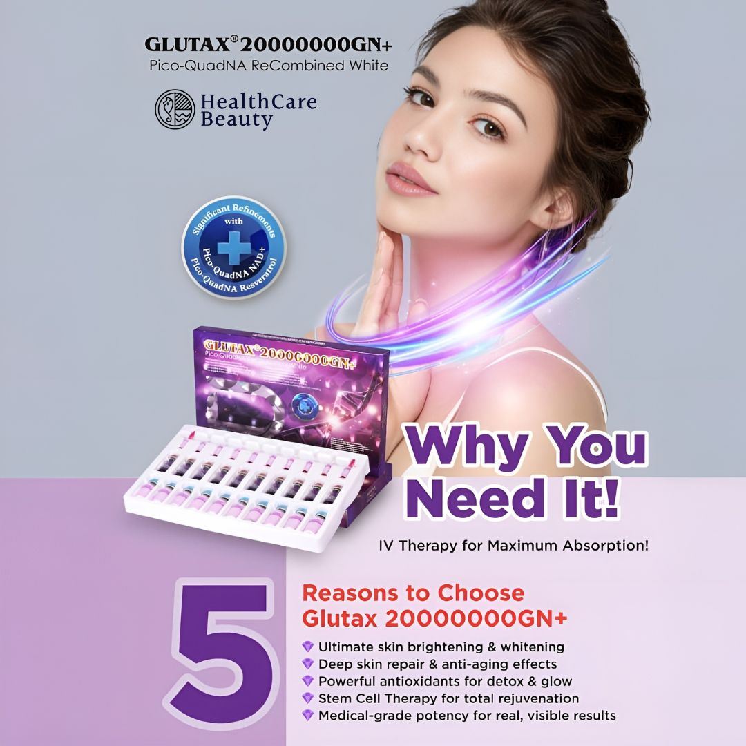Glutax 20000000GN plus Recombined White Glutathione Injection