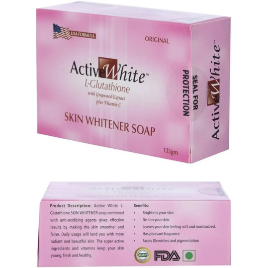 Active White L Glutathione Soap Pack of 2