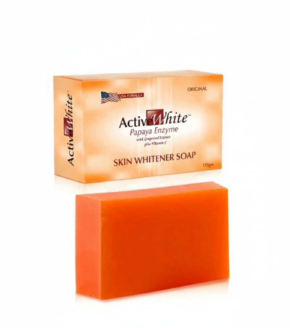 Active White Papaya Enzyme Skin Whitening Soap