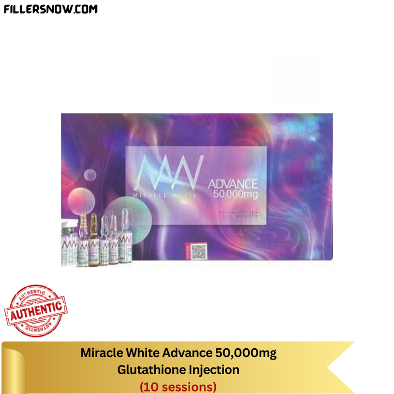 Miracle White Advance 50,000 Glutathione injection 06 sessions