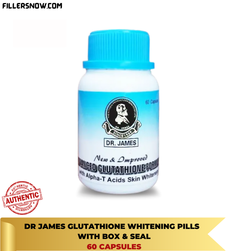 Dr James Glutathione Whitening Pills - With Box & Seal (60 Capsules)